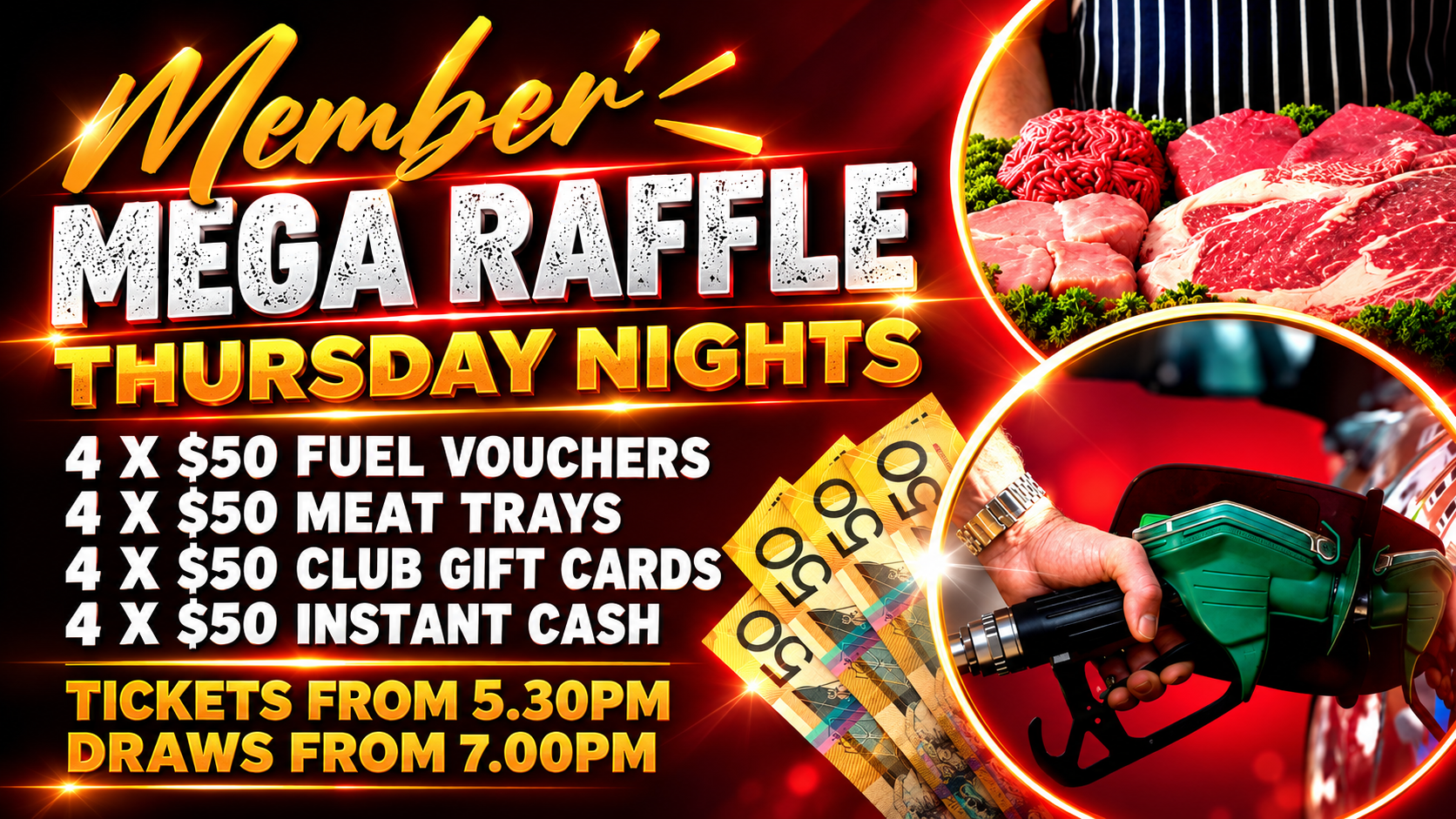 Golden Mega Raffle Night