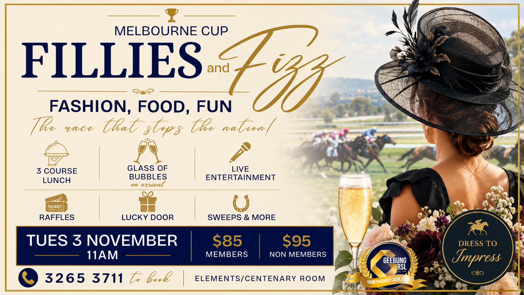 Melbourne Cup Fillies and Fizz